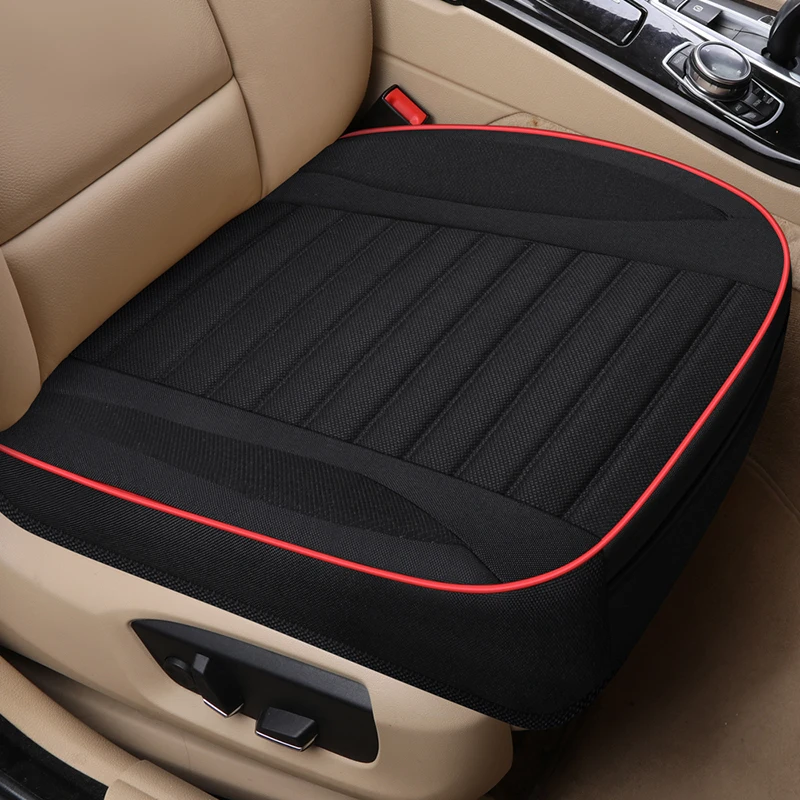 

Summer Car Seat Cover Flax Cushion Seasons Universal Breathable For Most Four-Door Sedan SUV Ultra-Luxury Car Seat Protection