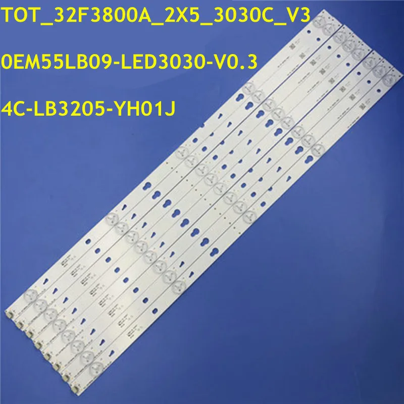 

5Kit=40pcs LED Strip for L55F3800A L55s4700fs L55s3900 L55fs3750 D55A810 D55A710 55S100 4C-LB3205-YHEX1 0EM55LB09-LED3030-V0.3