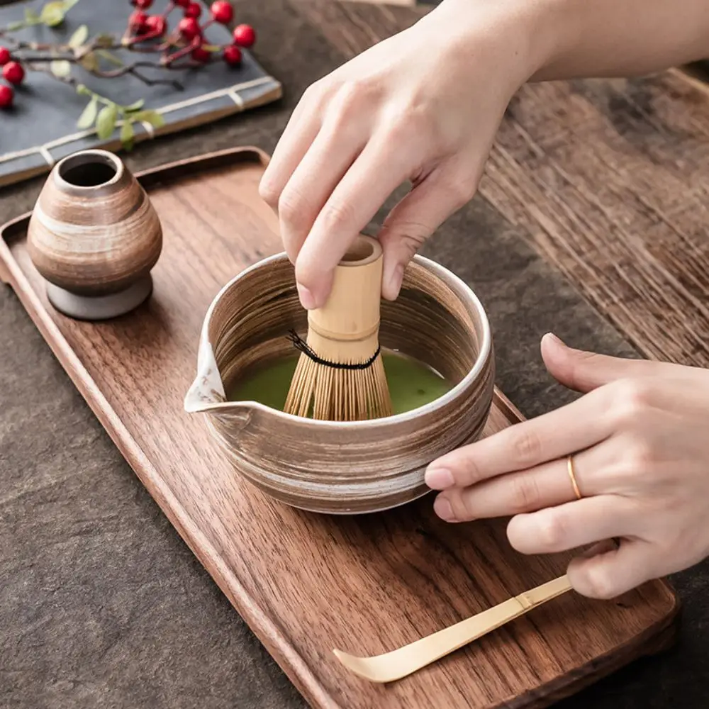 Matcha Brush Pure Tea Brush Matcha Tools Matcha Brush Hyakumoto Rikyu Tea Tools Bowl Simple Set Stirring Bamboo