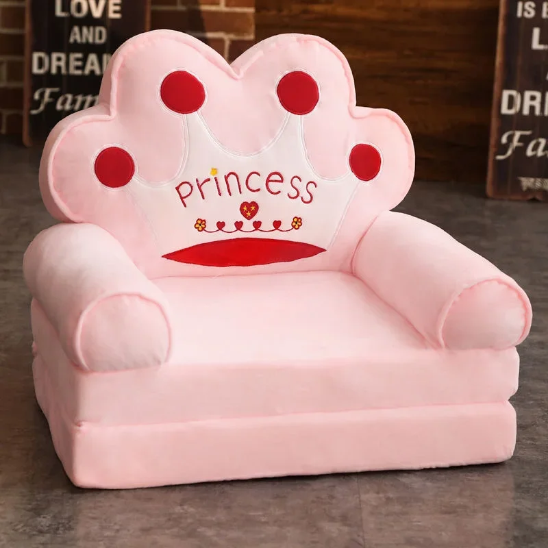 Children Sofa Sofas Children Sofa Cute Cartoon Lazy Folding Small Sofa Bed Girl Princess Baby Toddler Dual-purpose Child Seat Sofas Princess