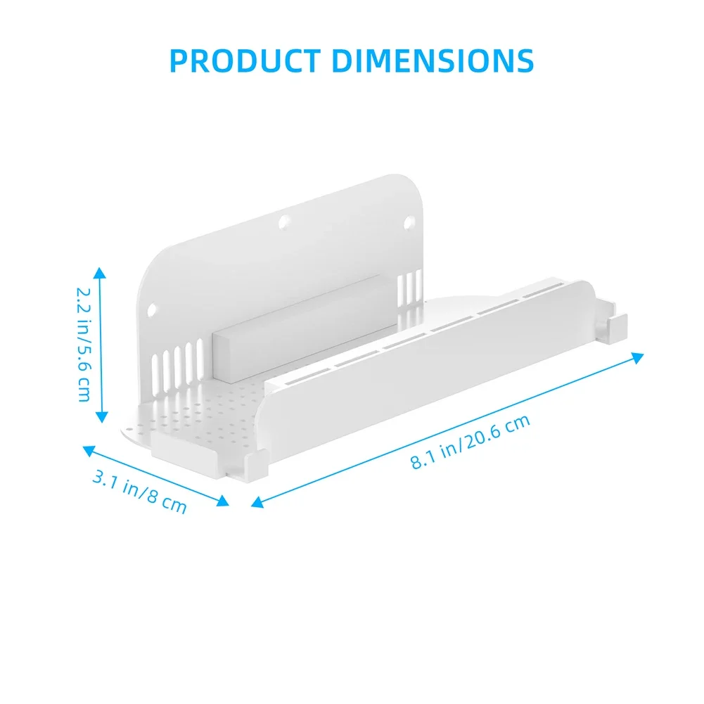 Wall Mount Host Stand for NS2 for Switch 2 Console Metal Wall Stand Bracket with Controller Hook for Switch OLED Game Console