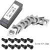 14x14x2mm-4R0.5 Carbide Cutters Replacement Square Straight for Grizzly T21348 and Woodworking Spiral Helical Planer Head 10pcs 2