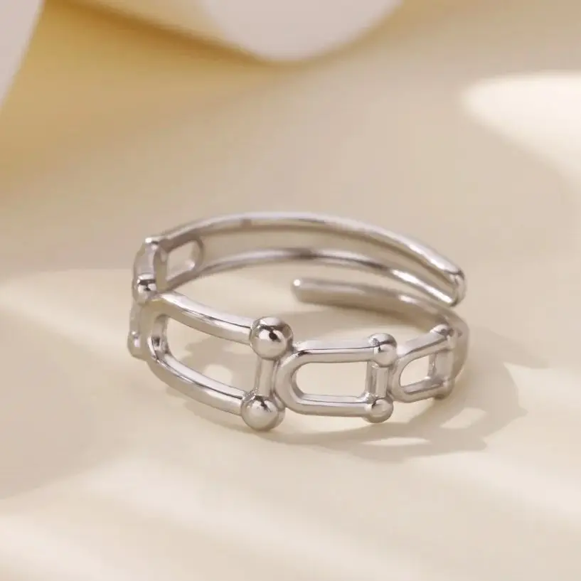 Ring for Women Gold Plated Stainless Steel