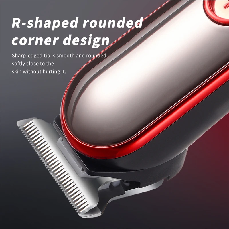 WAIKIL Men's Electric Trimmer Professional Hair clipper USB charge Cordless Portable Barber Head Electric Pusher Styling tools 2