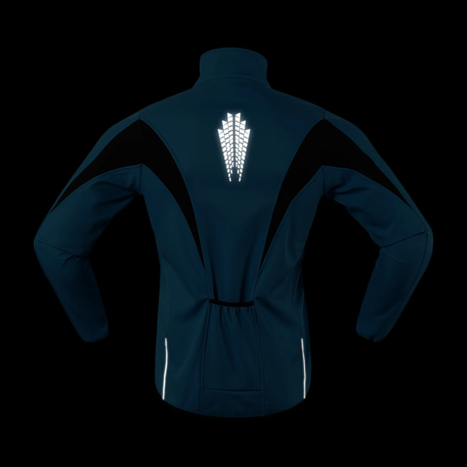 ARSUXEO Men's Windproof Waterproof Fleece Cycling Jacket
