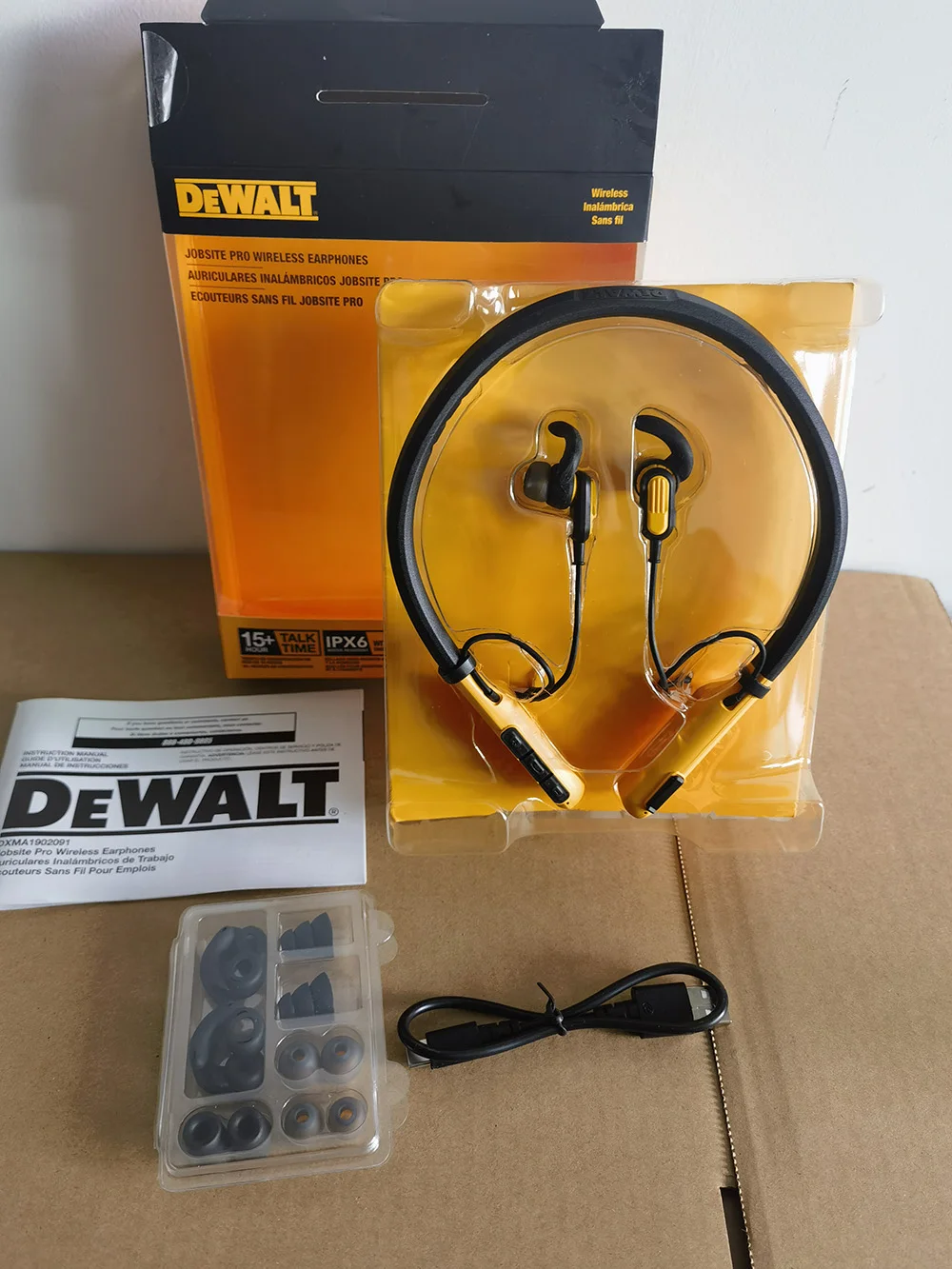 DEWALT Wireless Bluetooth Jobsite Pro Neckband Headphones Neckband