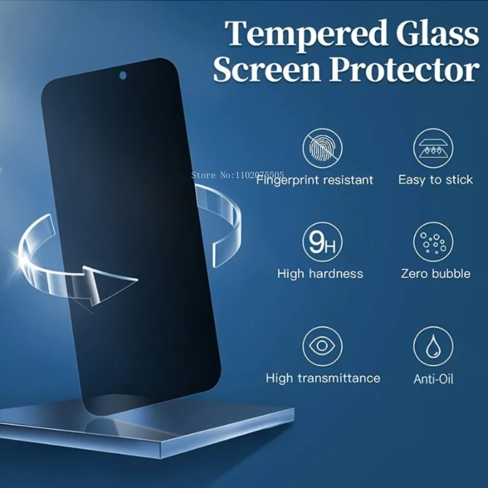 3 pezzi compatibili con la serie Samsung Galaxy S26, protezione per la privacy dello schermo per Samsung Galaxy S26 Ultra S26+, pellicola in vetro temperato 9H - immagine 6