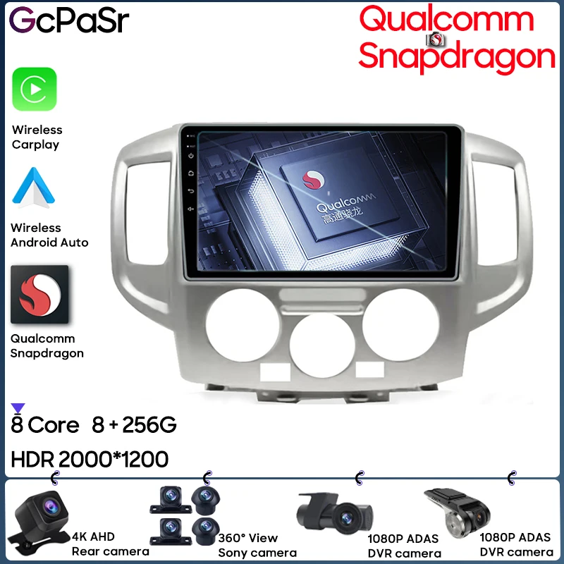 RoverOne Autoradio Pour Nissan NV200 2010-2018 Avec Android Auto