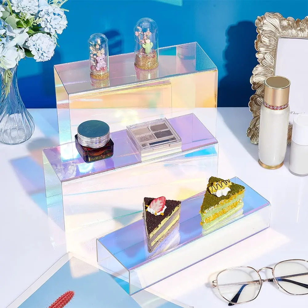 Iridescent Multi-Purpose Display Stand for Collectibles and Accessories
