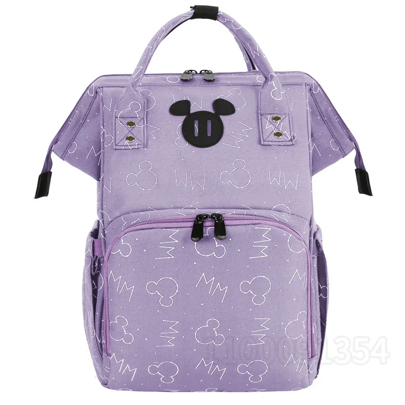 mickey mouse mochila de maternidad disney Disney-mochila de Mickey para pañales, bolso de maternidad de gran