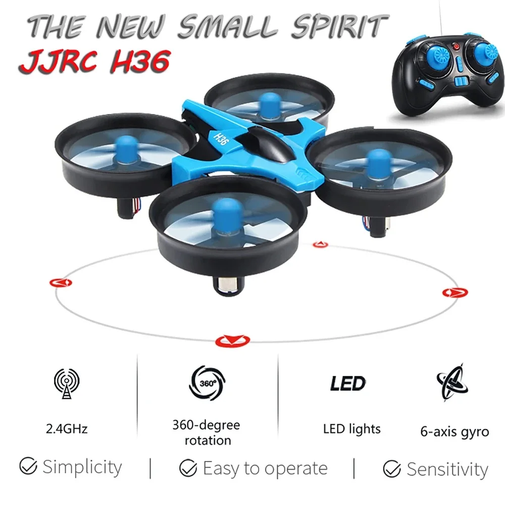 JJRC H36 Mini Drone 4ch 6-Axis Headless Mode Helicopter 360&deg; Flip 3 Batteries Remote Control Quadcopter Toy Kids drone quadcopter,drone accessories