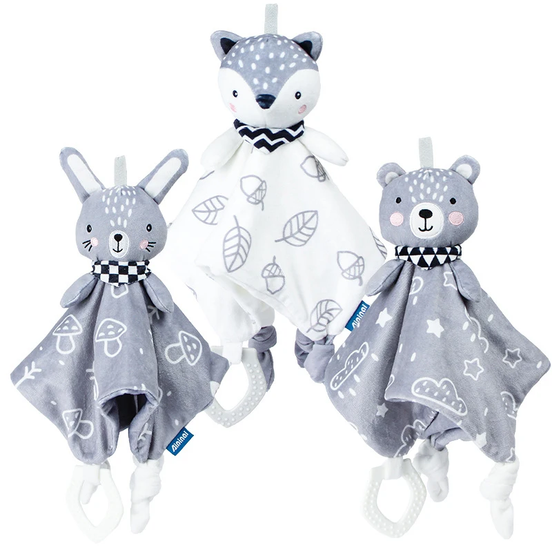 

Cute Stuffed Animals Baby Comforter Toys Soft Plush Bunny Soothing Towel Appease Sleeping Toys For Babies 0 12 Months Plush Toys