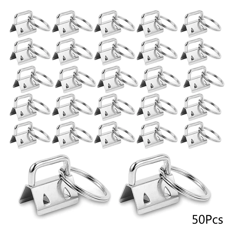 50PcsSetLanyardKeyFobHardware1InchforKeychainandWristlet