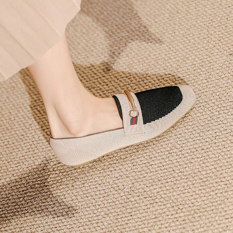 Women flat shoes 42/43/44 large anti slip rubber sole casual shoes (recommended to purchase one size larger than normal size) 4