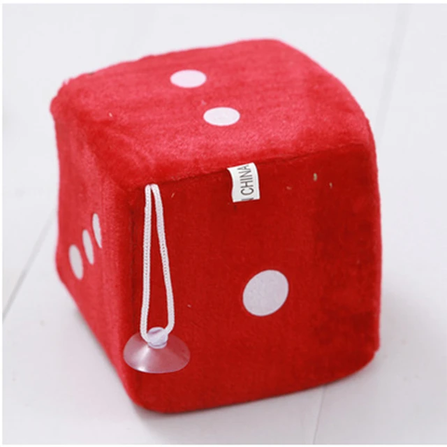 Auto Anhänger Fuzzy Plüsch Würfel Punkte Rückspiegel Aufhänger Cube Dekoration  Auto Styling Zubehör Ornament 1 Paar - AliExpress