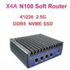 SZBOX X4A N100 Soft Router DDR5 8GB 256GB NVMe SSD 4* i226 2.5G LAN Mini PC pfSense Firewall VPN Server OPNsense OpenWrt 1
