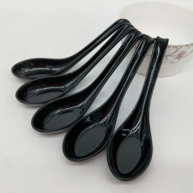 Soup Spoon 5pcs Japanese for Rice Ramen Wonton Dumplings Kitchen Cutlery