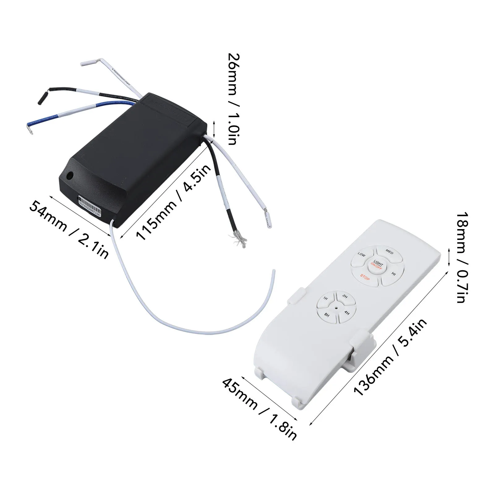 Universal Ceiling Fan Light Remote Control Kit for Home - Long-Range Control, 85-240V