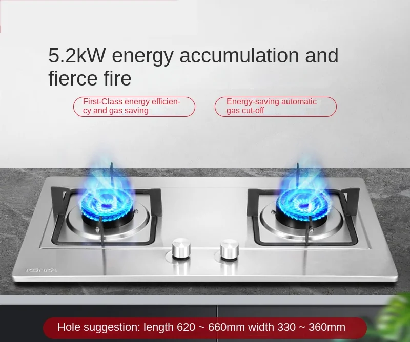 Household Built In Gas Stoves for Home Dual-purpose Cooktop Gas Burner  Stove Natural Gas Liquefied Gas Tempered Glass Double Hob - AliExpress