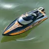 Big Boat 31.5 inch (About 80.0 cm) Large Remote Control Speed Boat for Adults Brushless Motor 70 km/h 5200mAh Dual Battery Power 4