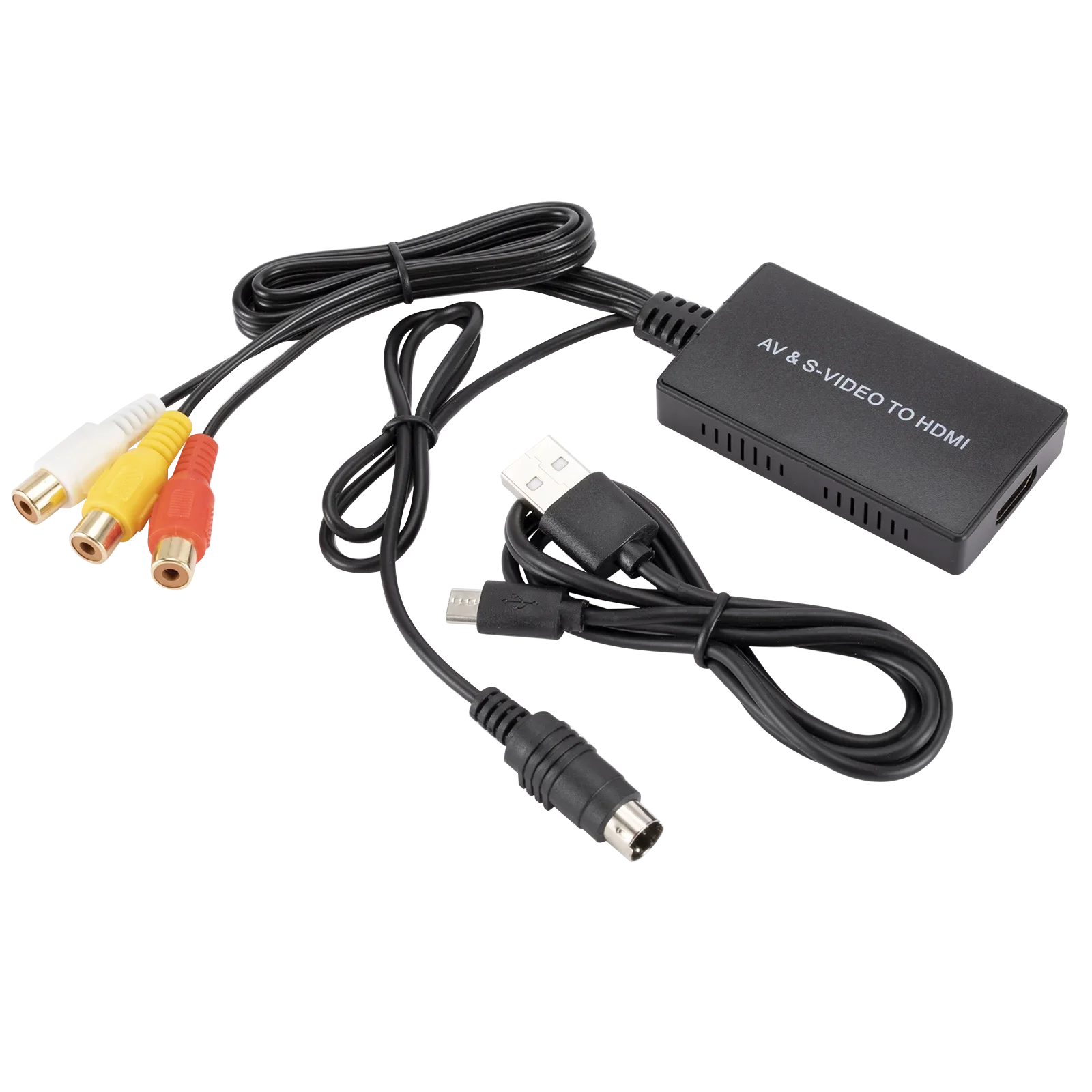 RCA /AV SVIDEO to HDMI-compatible Adapter For DVD HD TV STB Compatble With PS2/P