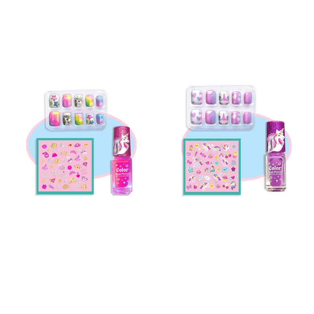 Tokidas 2024Children Makeup Manufacturers Fashion Girl Nail kit Art Nail Polish Kid Gift Birthday Gift Kid Party Toy 2