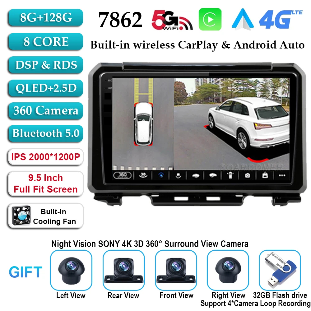 2K 8G 128G 360 D CAM