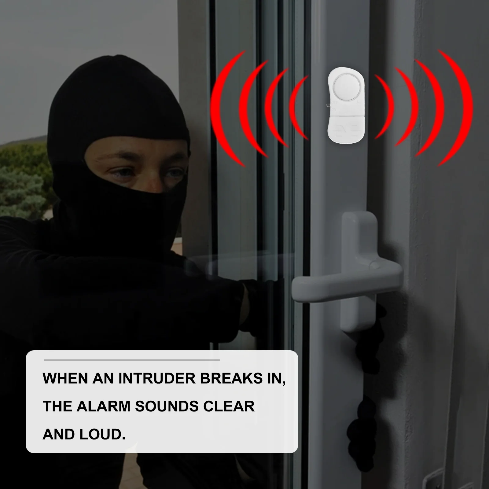 5 Pcs Door and Window Alarm Compact Safety Cordless Sound Magnets Household Security Sounds