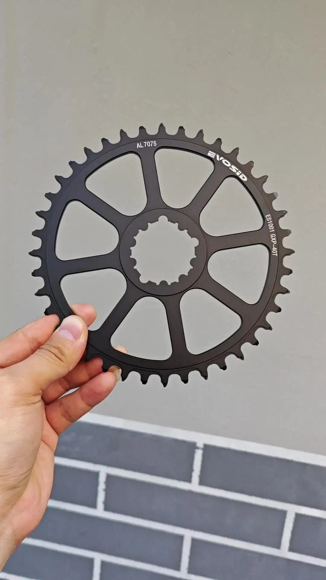 Plateau De Chaîne 42T Pour Vélo Route, 110 Mm, Alu Noir, Décalage 1mm, Montage Direct