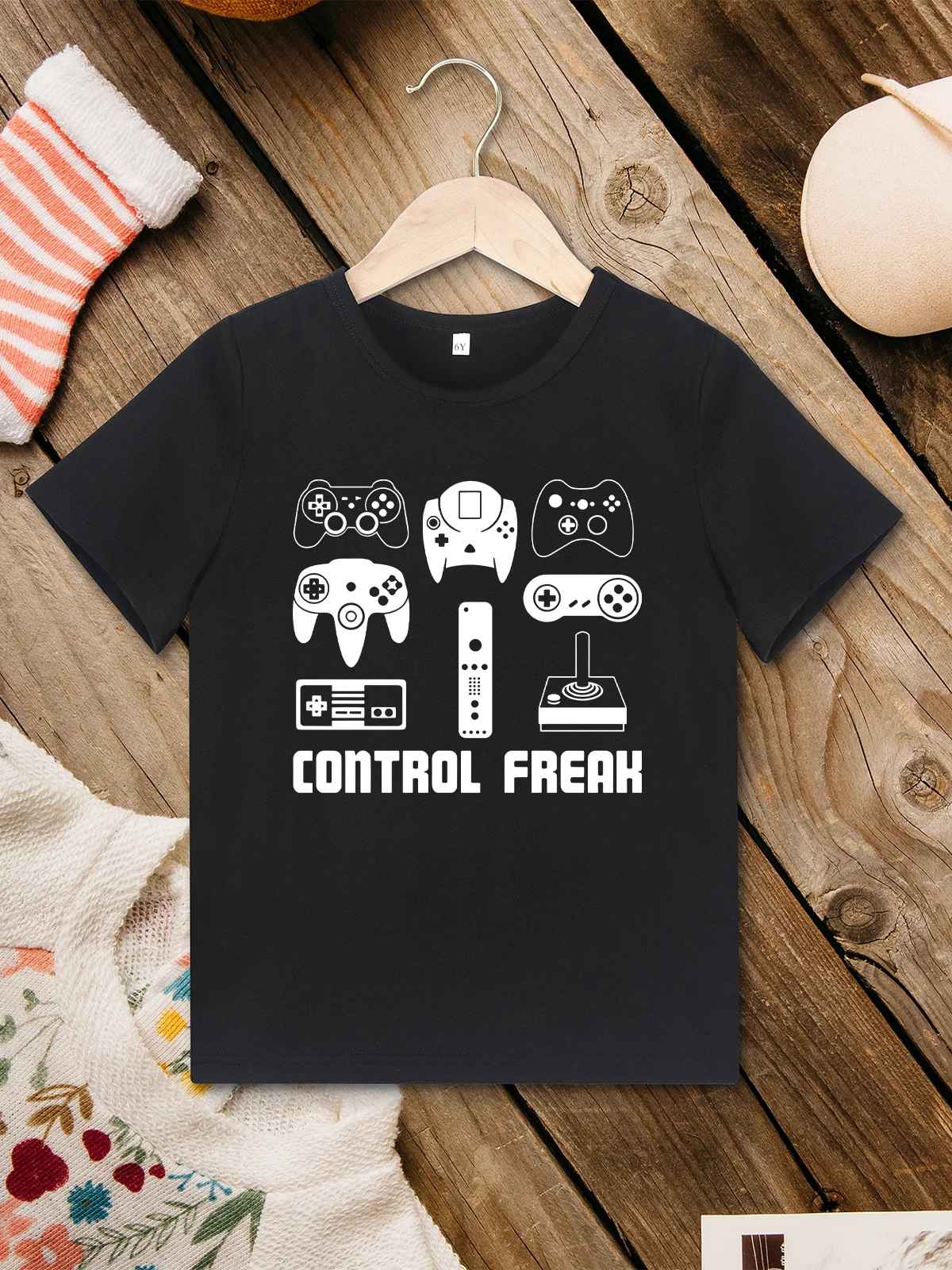 Control Freak Kids T Shirt Manica Corta Summer Game Lovers Abbigliamento Per Ragazzi Home Comodo Tessuto Morbido Traspirante T-Shirt Spedizione Gratui