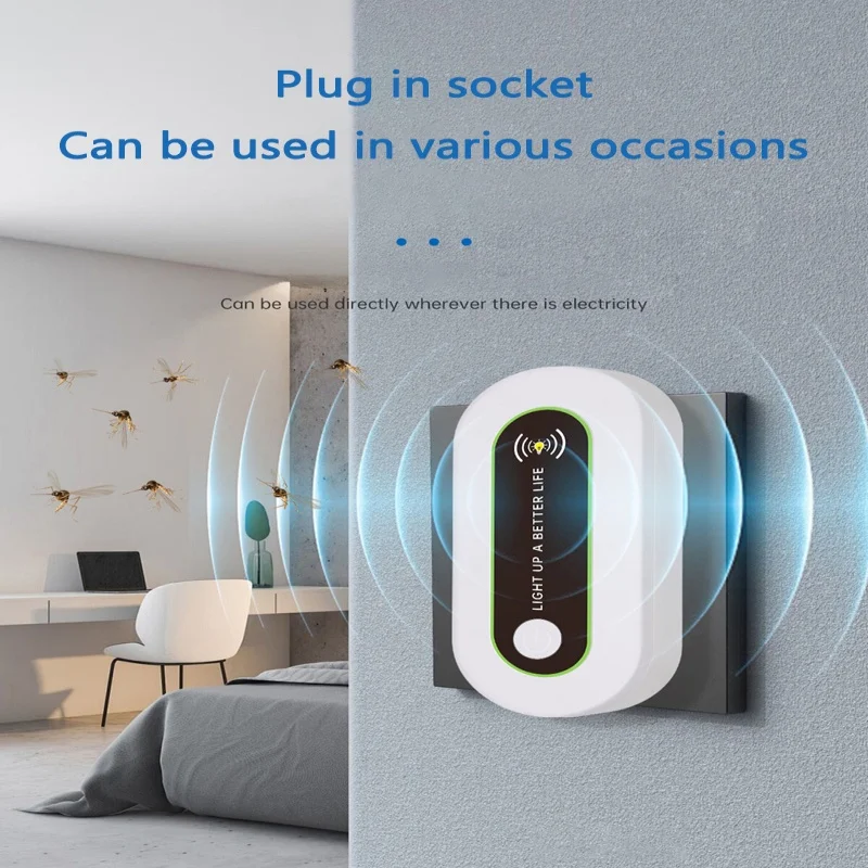 Xiaomi Electric mosquito killer lamp ultrasonic Repel mosquitoes rat insects household electronic mosquito killer EU/US/UK Plug mosquito killer lamp