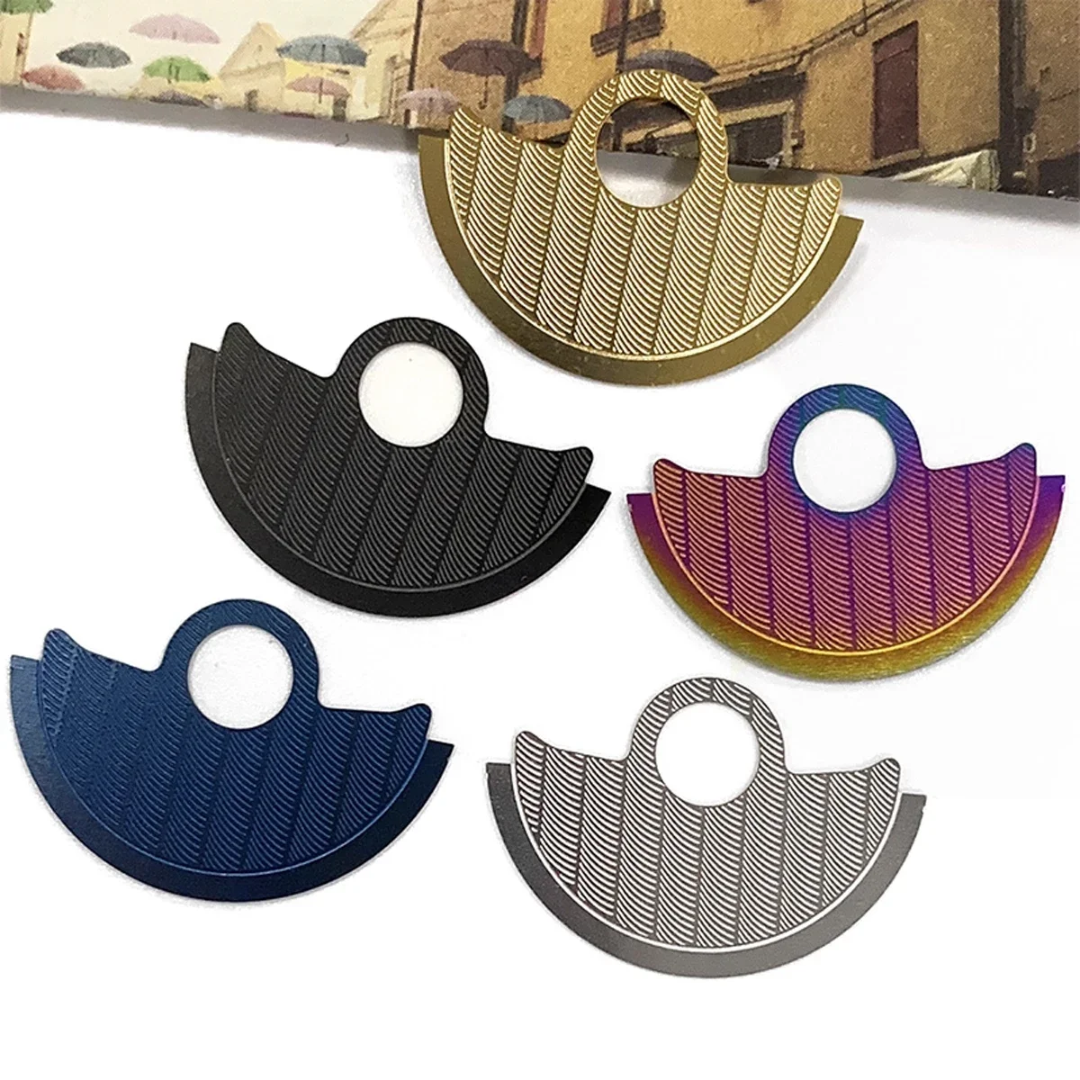 Rotor Automatic Hammer Patch with Sticker for Watch Modification Parts