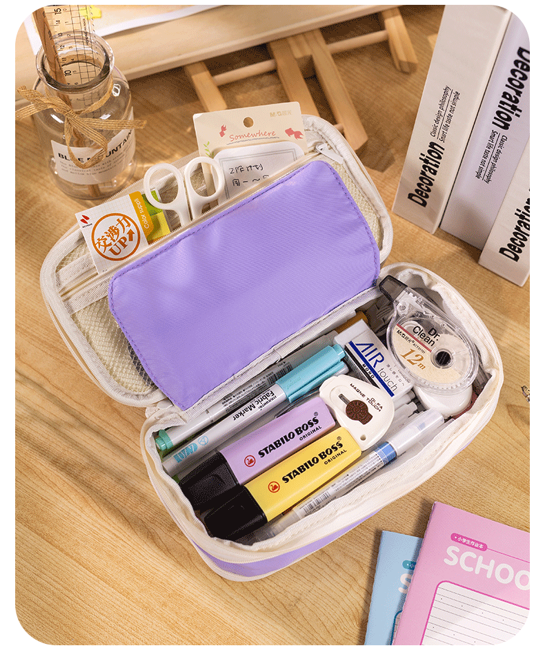 WWDZ Angoo Double Sided Pen Bag Pencil Case Special Macaron