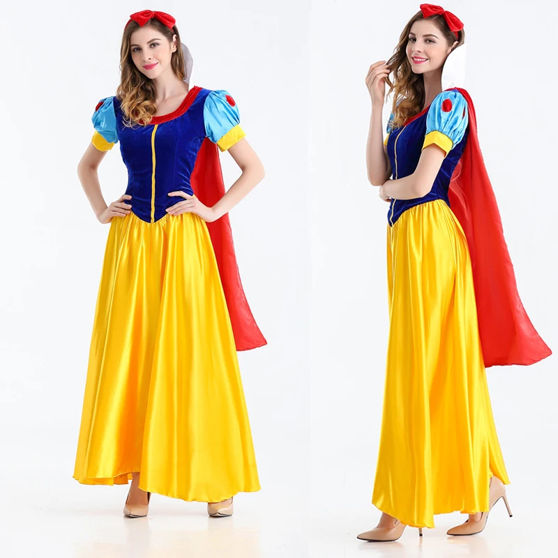 Snow White | Yellow Dress Cosplay Costume 19 Disney Snow White Cosplay Costume for Women (Unofficial)