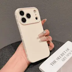 Custodia per telefono in silicone morbido, antiurto, di colore solido e minimalista