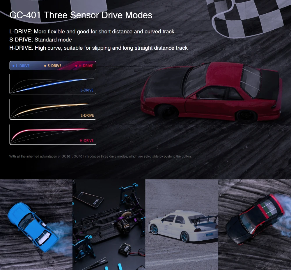 Gyroscope RC pour Voiture - Correcteur Automatique & Réglage Gain à Distance - GC 301/401