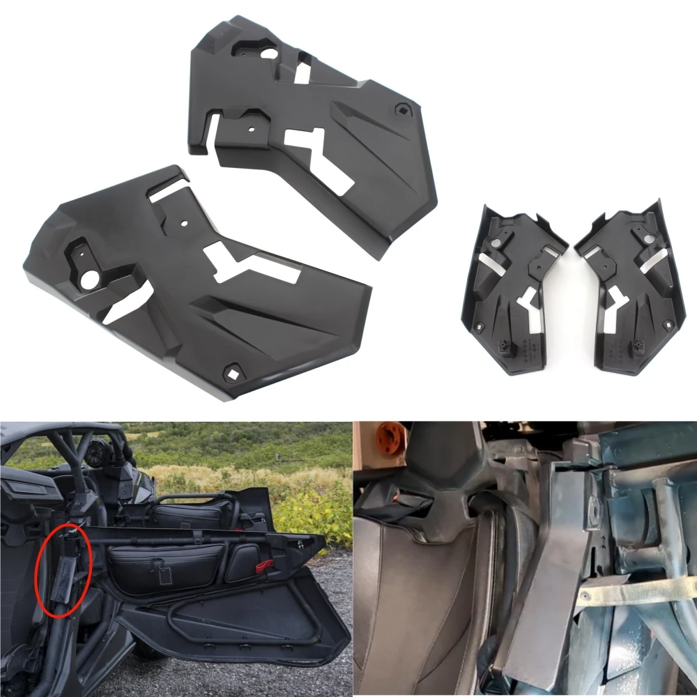 UTV Accessories Front LH & RH Central Door Trim For Can-Am Maverick X3 Max Turbo R RR 2017-2020 Replace for 705012271 #705012272 for china geely mk svision s1 view sc7 mk2 sc6 gc7 front and rear door central locking device door control