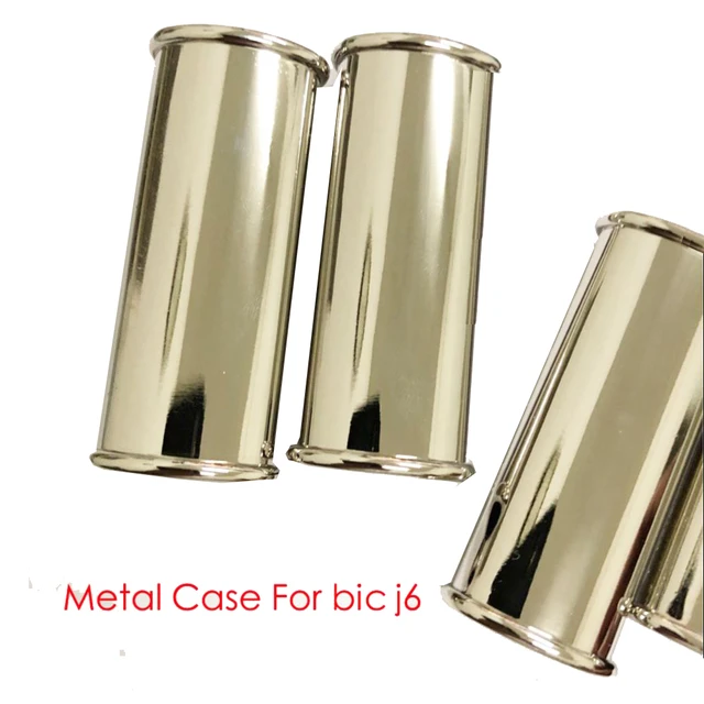 Metal Armor Meteorite Crater J6 Lighter Case Sleeve Holder For BIC