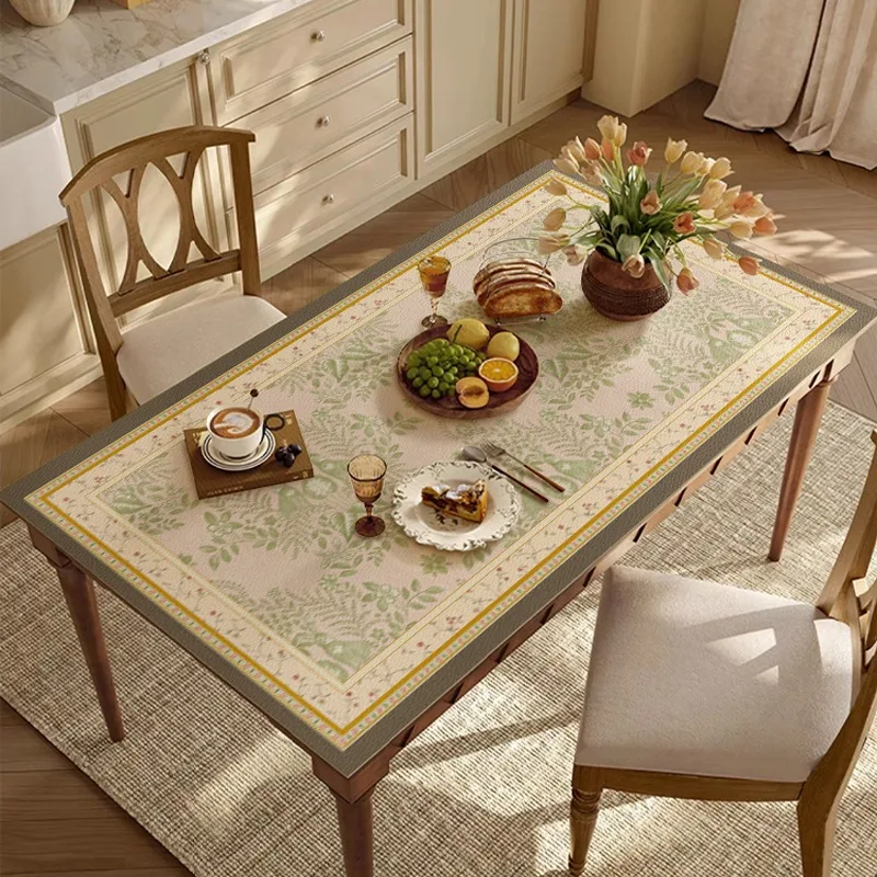 

Retro Table Mats Ethnic Style Insulation Mat Waterproof Oil-proof Mat Anti-scratch Easy To Clean PVC Mat Cuttable Table Mats IG