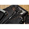 SAUCE ORIGIN Mens Jeans Boxing Selvedge Denim Jeans Color Cotton Jeans for Men Silver Buttons Taper Fit  12.5 Oz 3