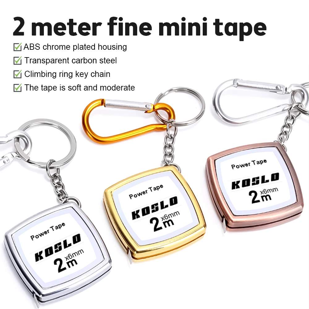 Roulette Measuring Instruments Keychain Construction Tools Keychain