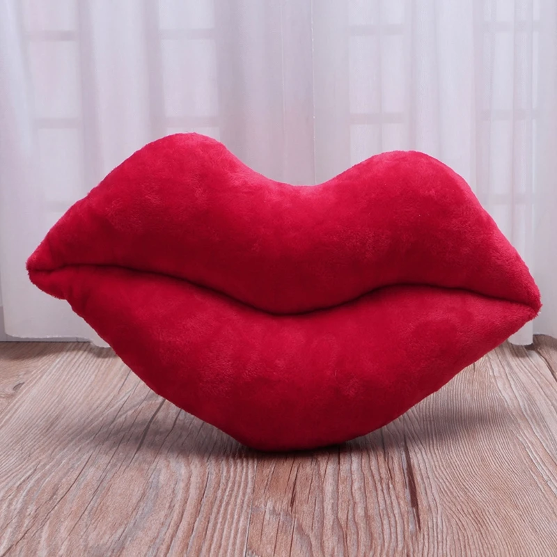 Big Red Lips Cushion Pillow Stuffed Plush Doll Car Seat Home Living Room Bedroom Decoration Valentine's Day Gift Drop Ship 3