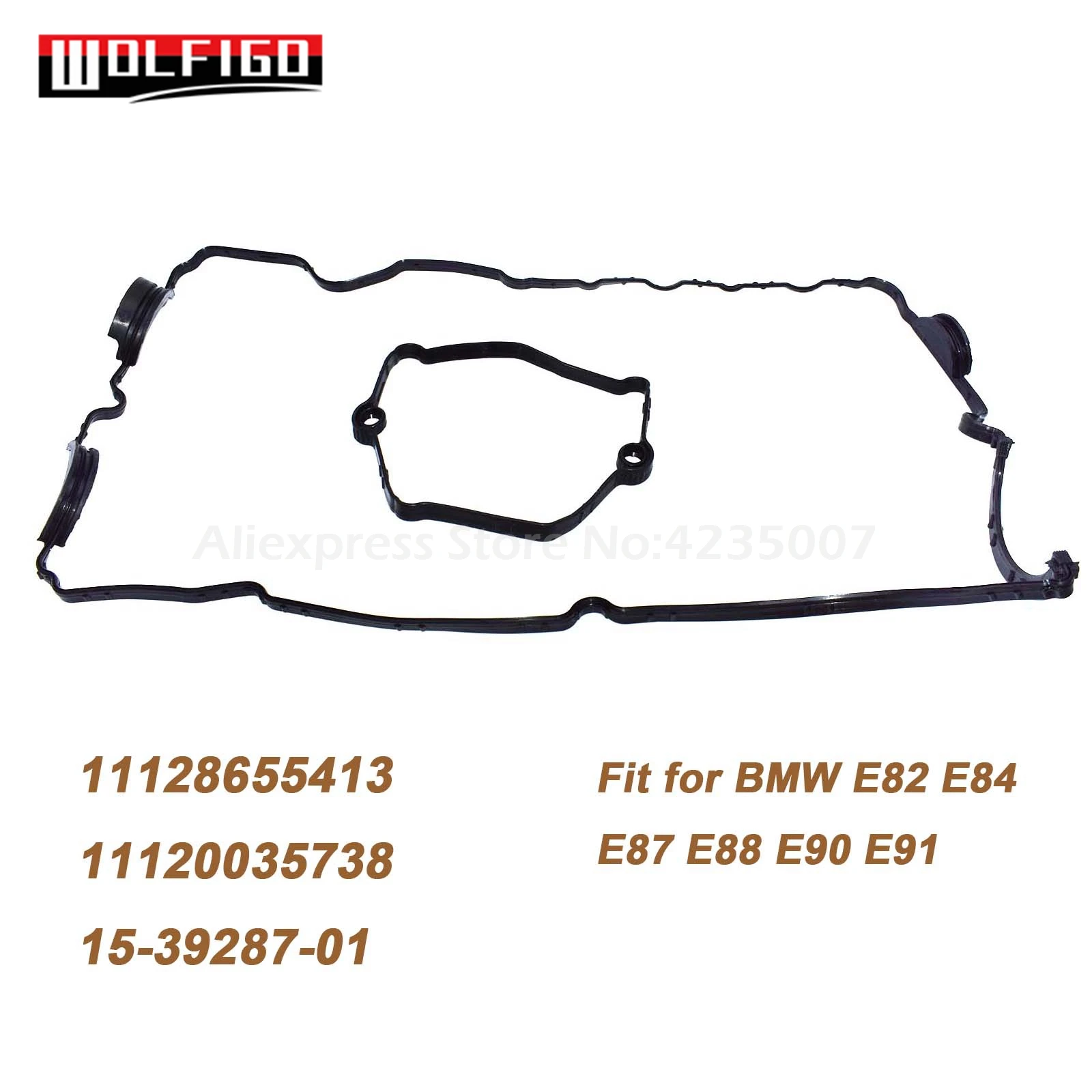 Wolfigo Engine Valve Gasket Cylinder Head Cover Set For Bmw E82 E84 E88