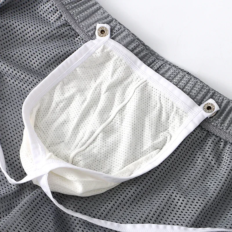 Sport Arrow Shorts Boxers for Men Moisture Wicking Mesh Underwear with Stretchable Mesh Fabric