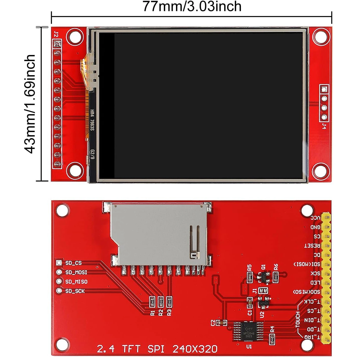 2.8 240x320 SPI TFT LCD Touch Panel Seriële Poort Module PCB ILI9341 5 V/3.3 V voor Arduino UNO MEGA