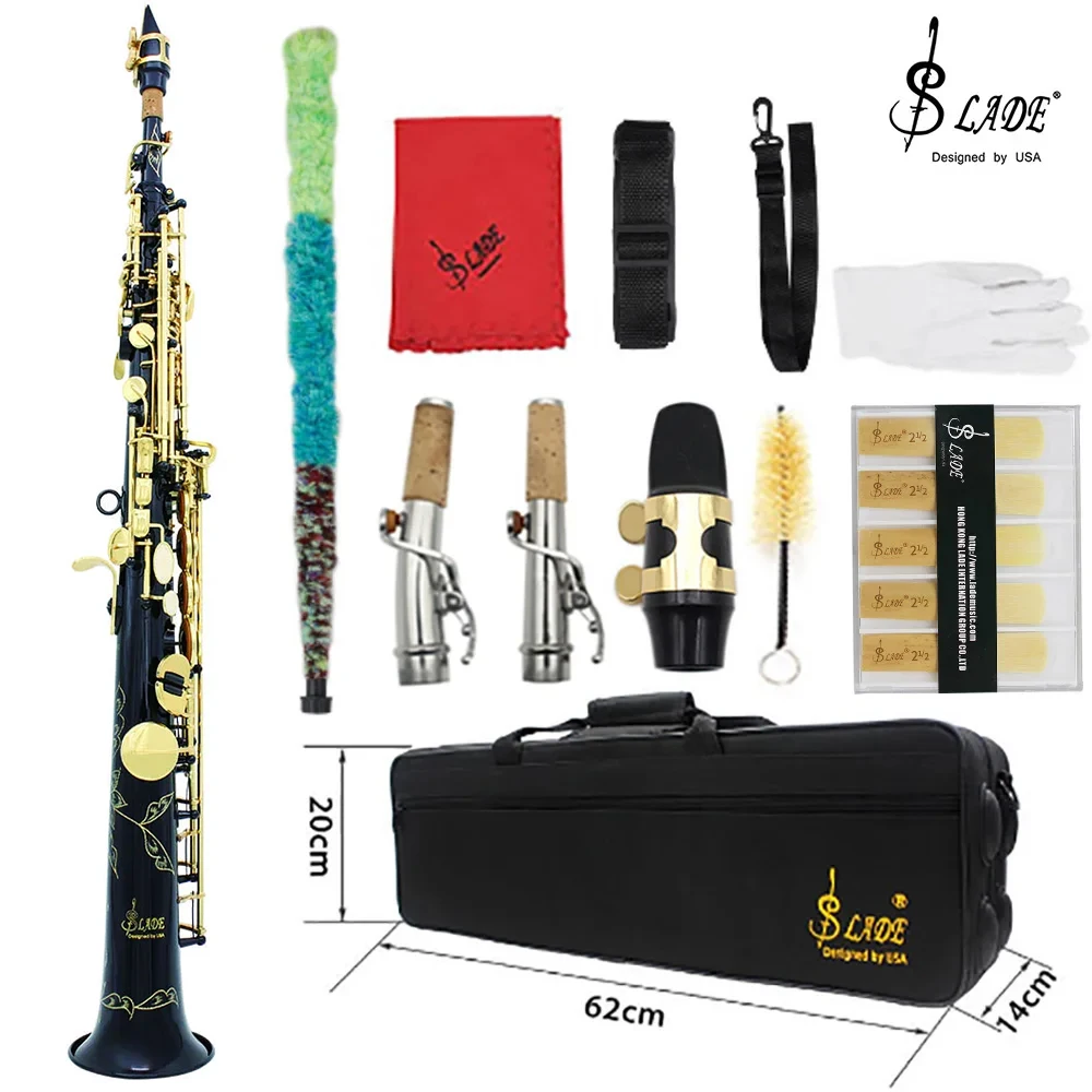 ストレートbbソプラノサックス,真ちゅう,銀メッキ,フラットsax