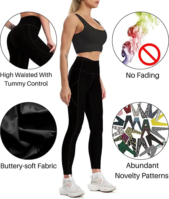 Pantalon femme Push Up Gym Collants Sexy Tummy Control Sport Yoga