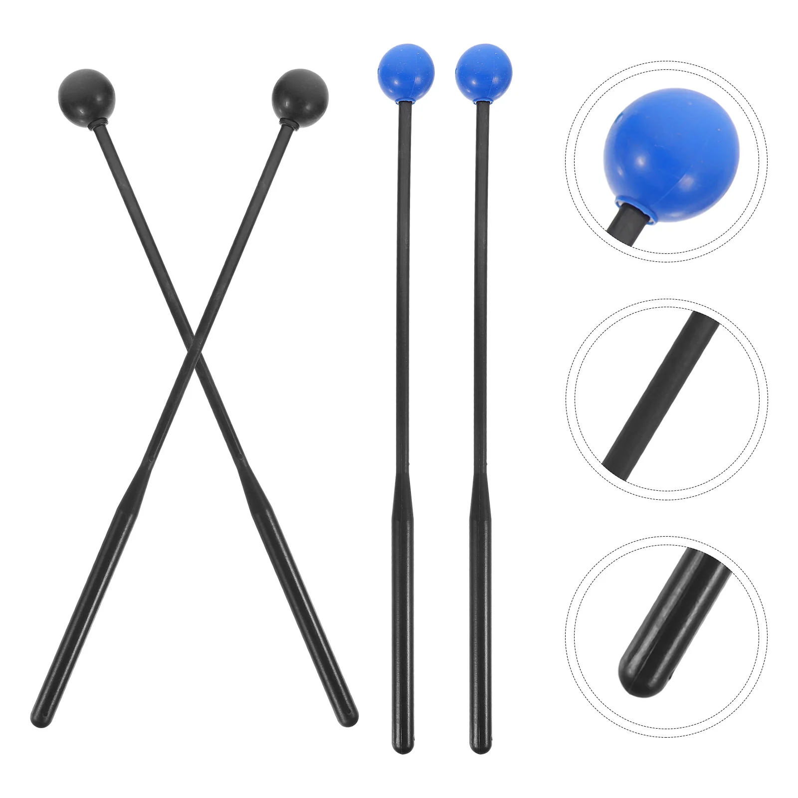 Tongue Drum Drumstick Percussion Instrument Mallets Marimba Drumsticks Practice Mallets for Beginners universal drumstick grips shock absorb reliable drum percussion accessories tape drumstick wrap drum stick tape
