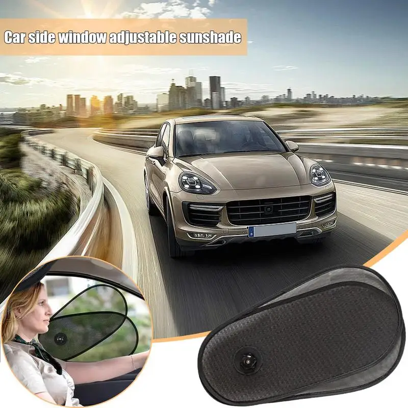 Car Window Shade Side Auto Window Sunshades Sun Shade Blocker Adjustable Rotation Sun Shade Glare Shield And UV Rays Protection