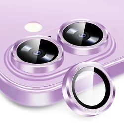 Premium Aluminium Alloy Camera Protector with Tempered Glass - iPhone 17 (Purple 05)